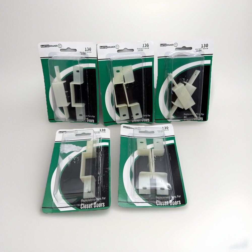 Barton Kramer Lot of 5 Packages 1-3/8 In. Pocket Door Nylon Guide Replacement